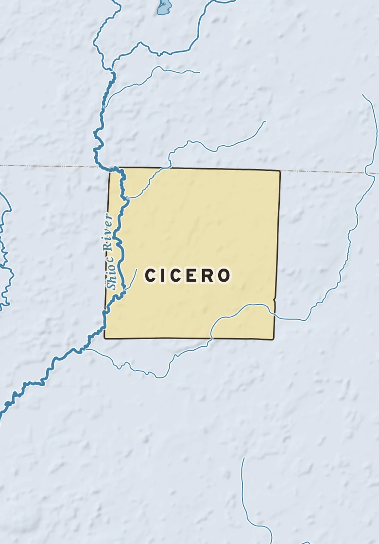 Atlas plate of Cicero, Wisconsin.