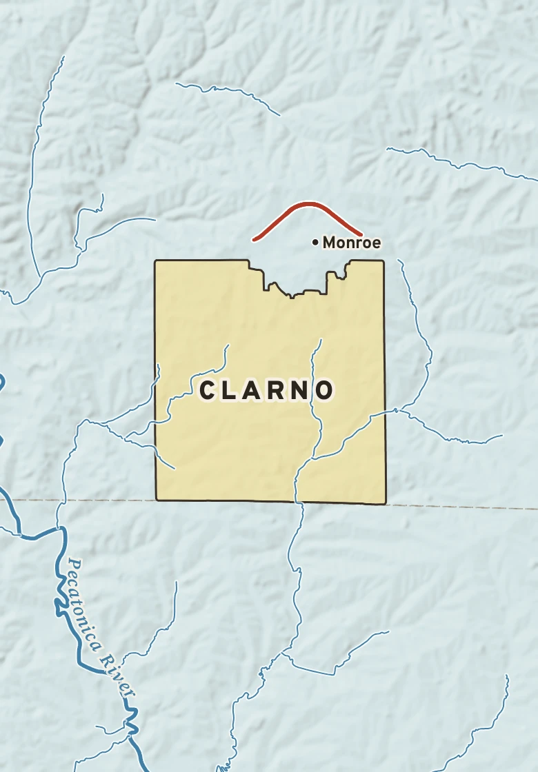 Atlas plate of Clarno, Wisconsin.