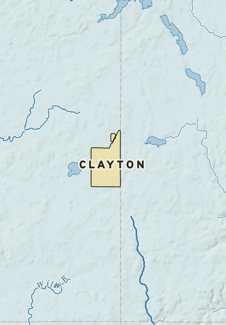 Atlas plate of Clayton, Wisconsin.