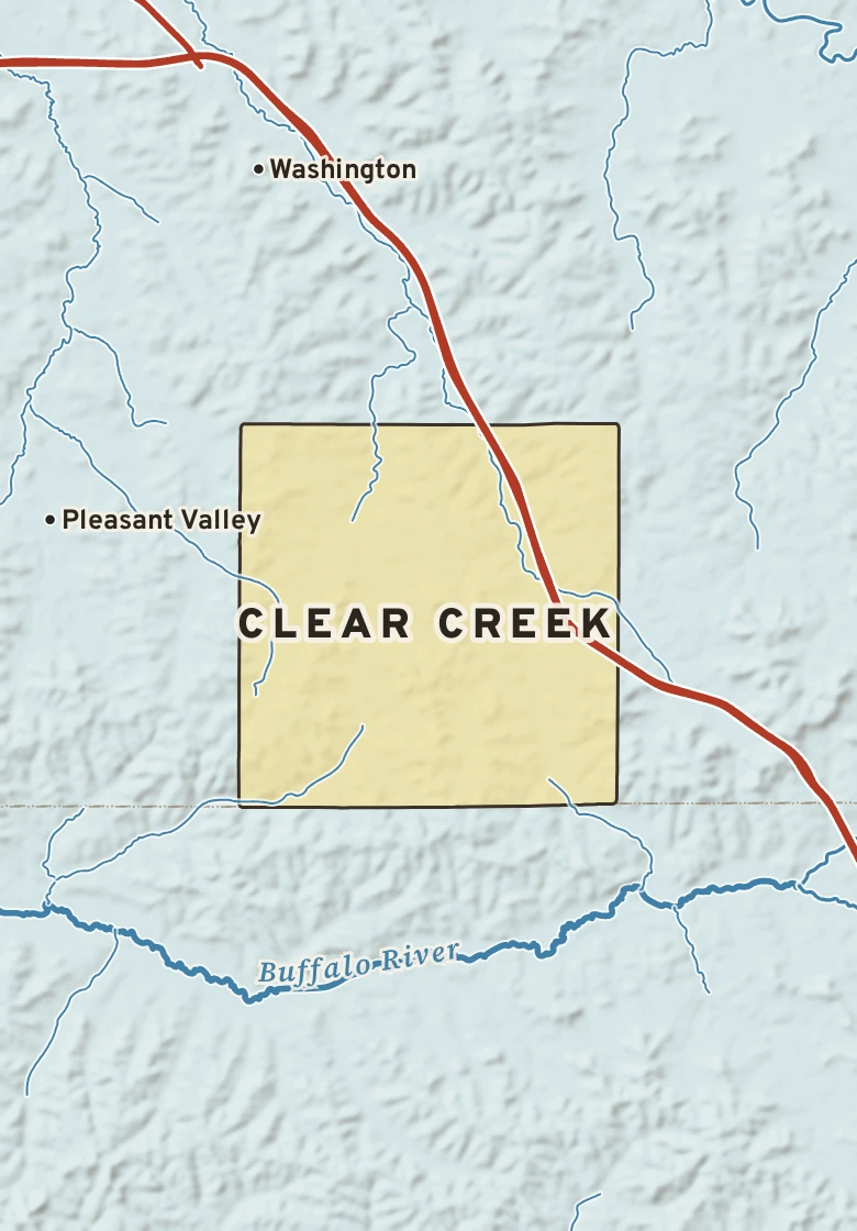 Atlas plate of Clear Creek, Wisconsin.