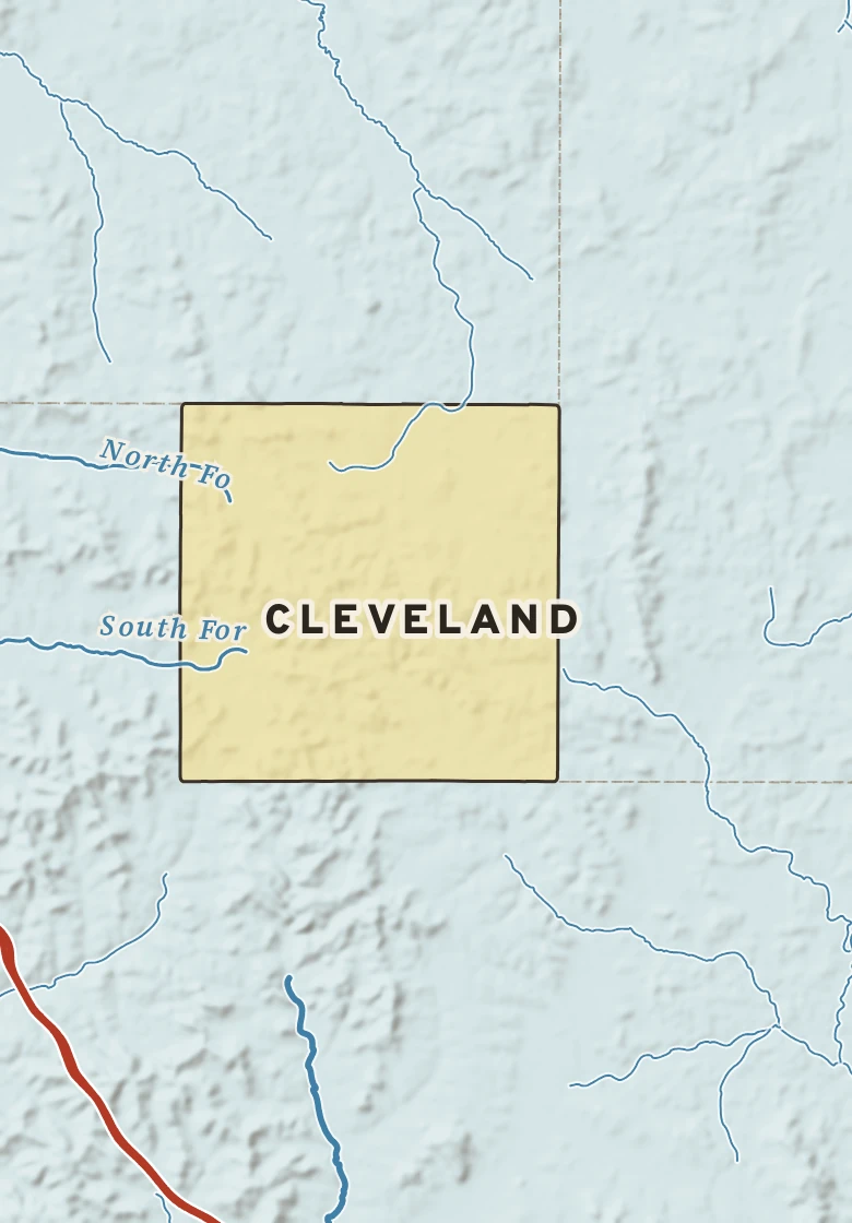 Atlas plate of Cleveland, Wisconsin.