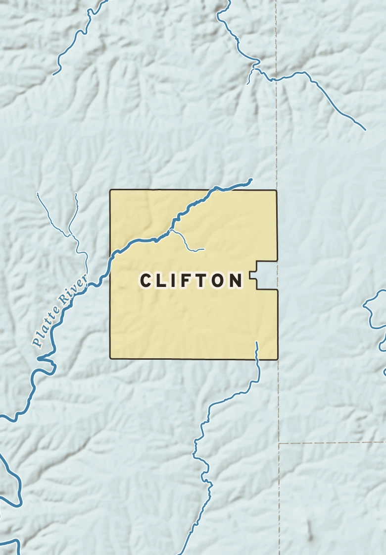 Atlas plate of Clifton, Wisconsin.