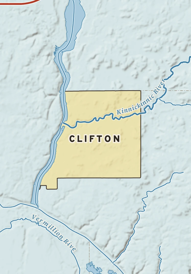 Atlas plate of Clifton, Wisconsin.