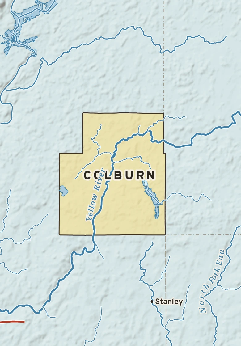 Atlas plate of Colburn, Wisconsin.