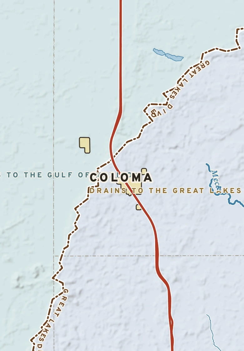 Atlas plate of Coloma, Wisconsin.