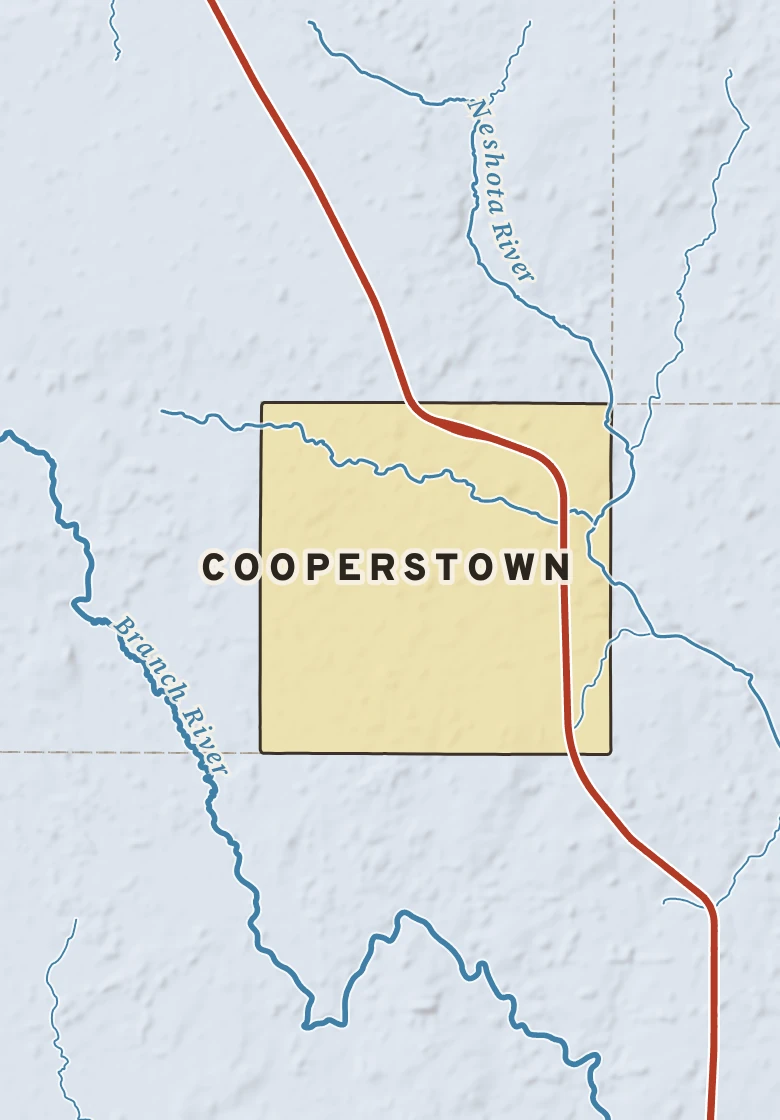 Atlas plate of Cooperstown, Wisconsin.