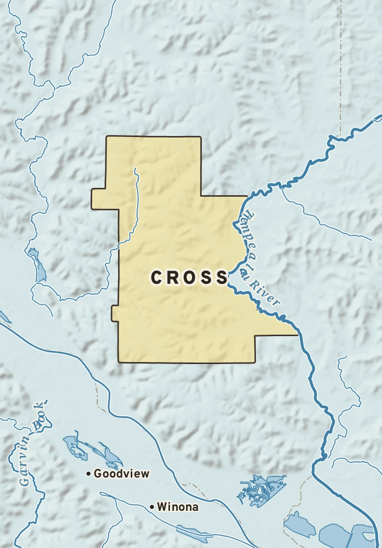 Atlas plate of Cross, Wisconsin.