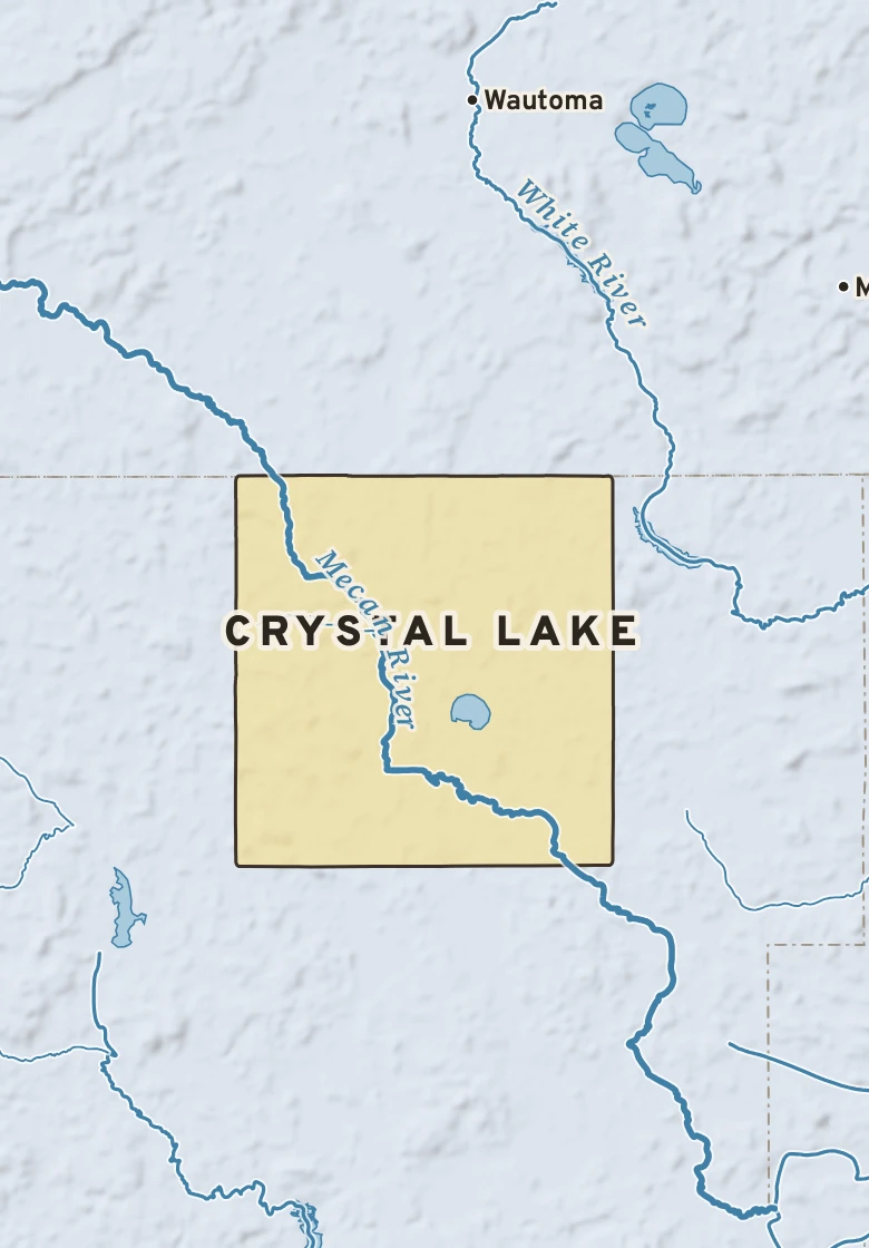 Atlas plate of Crystal Lake, Wisconsin.