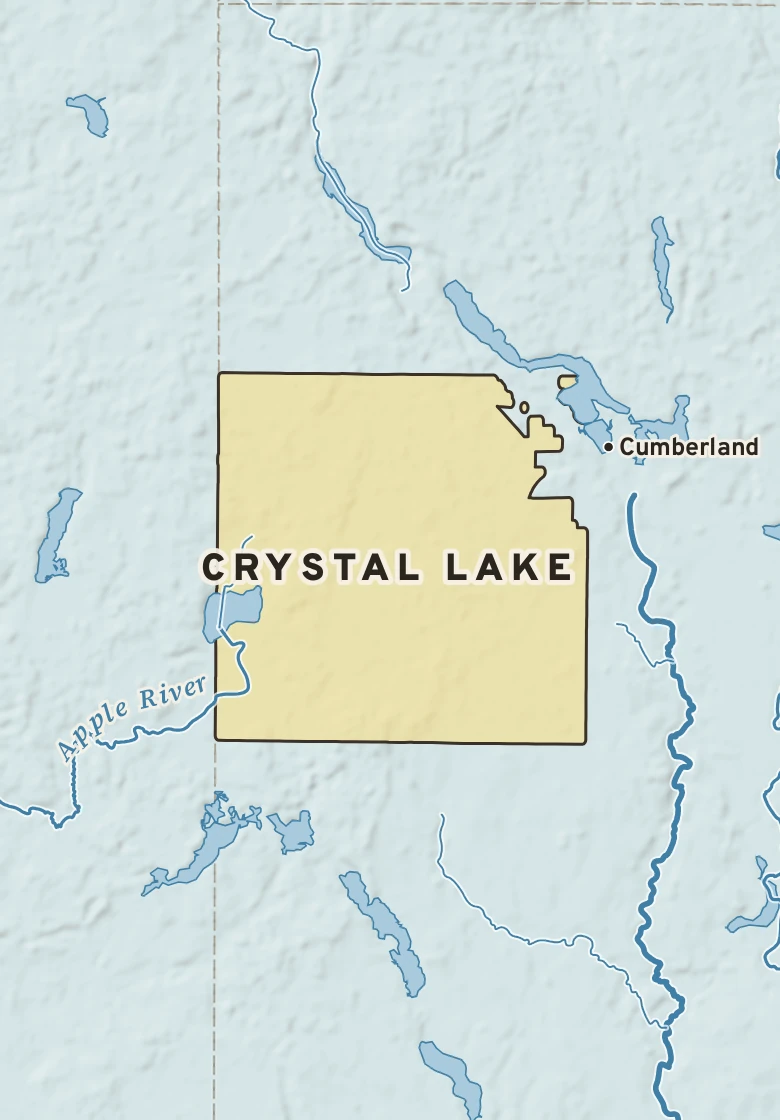 Atlas plate of Crystal Lake, Wisconsin.