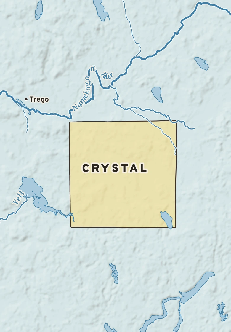 Atlas plate of Crystal, Wisconsin.