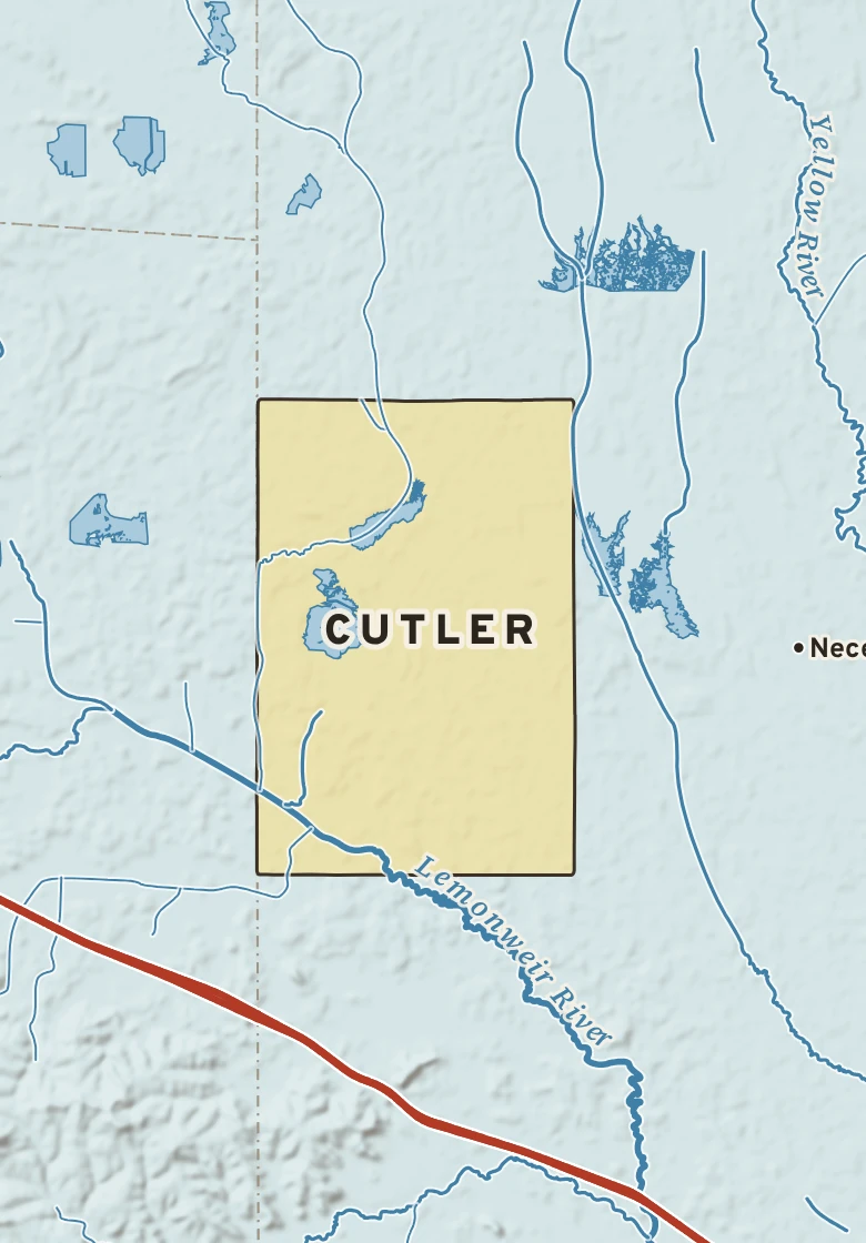 Atlas plate of Cutler, Wisconsin.