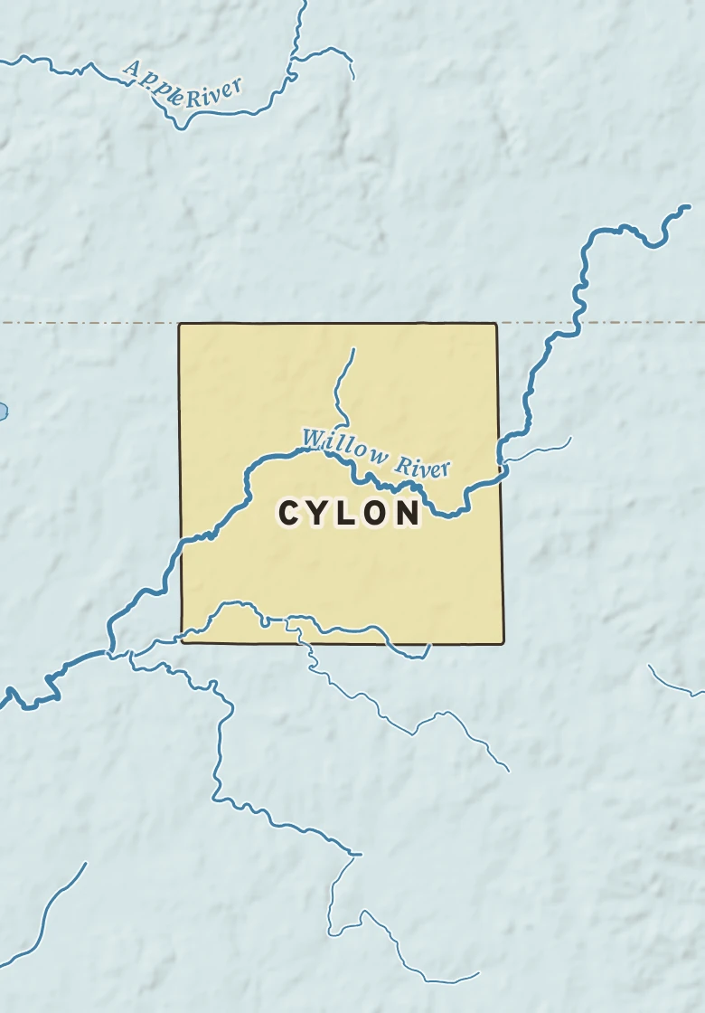 Atlas plate of Cylon, Wisconsin.
