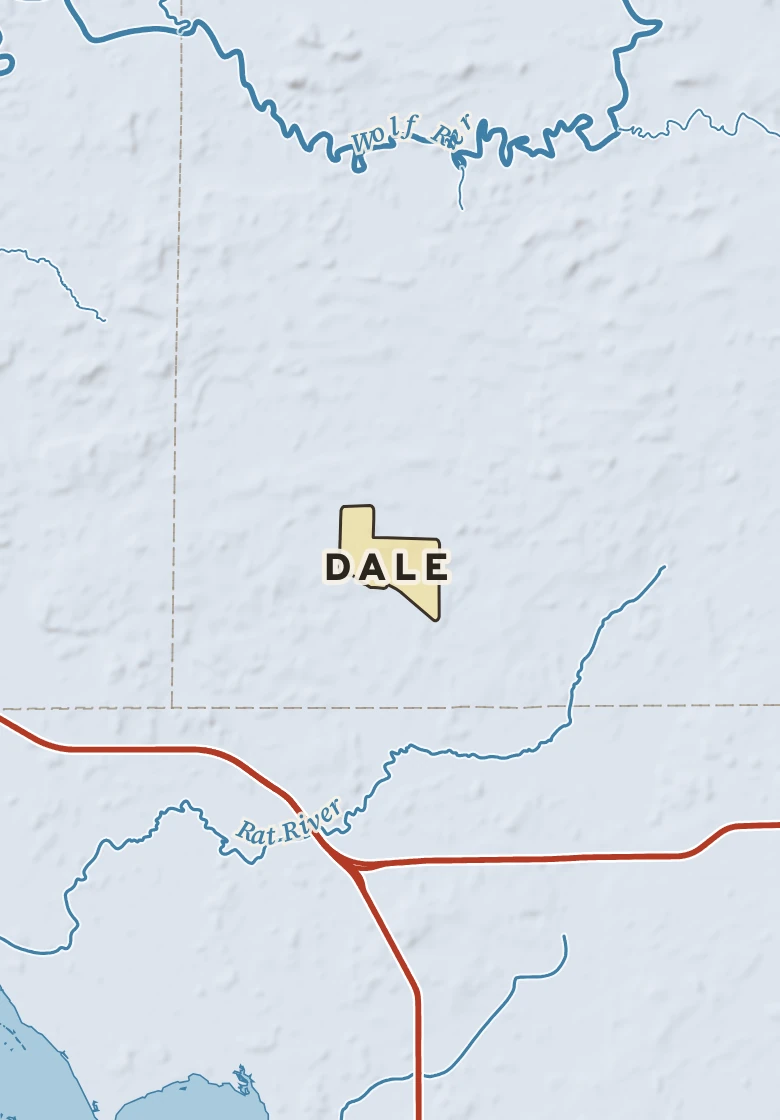Atlas plate of Dale, Wisconsin.