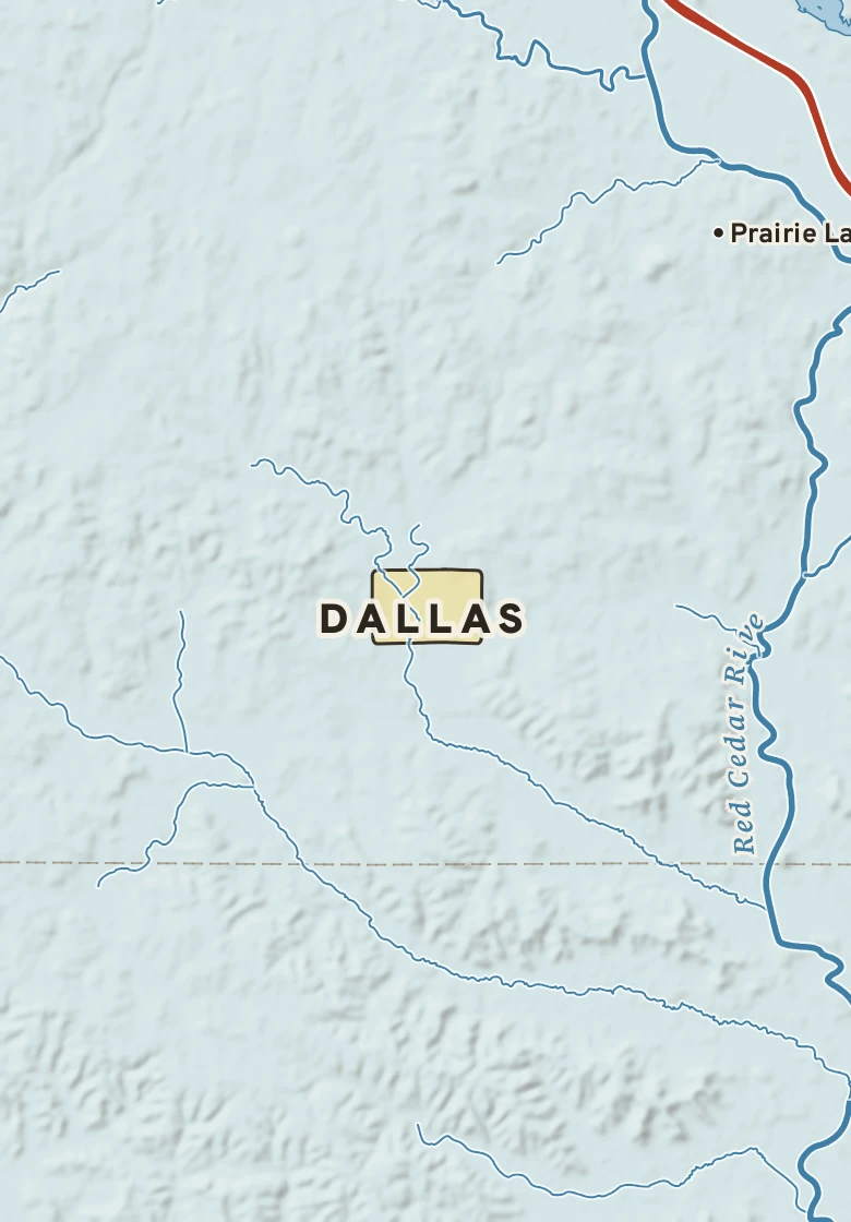 Atlas plate of Dallas, Wisconsin.