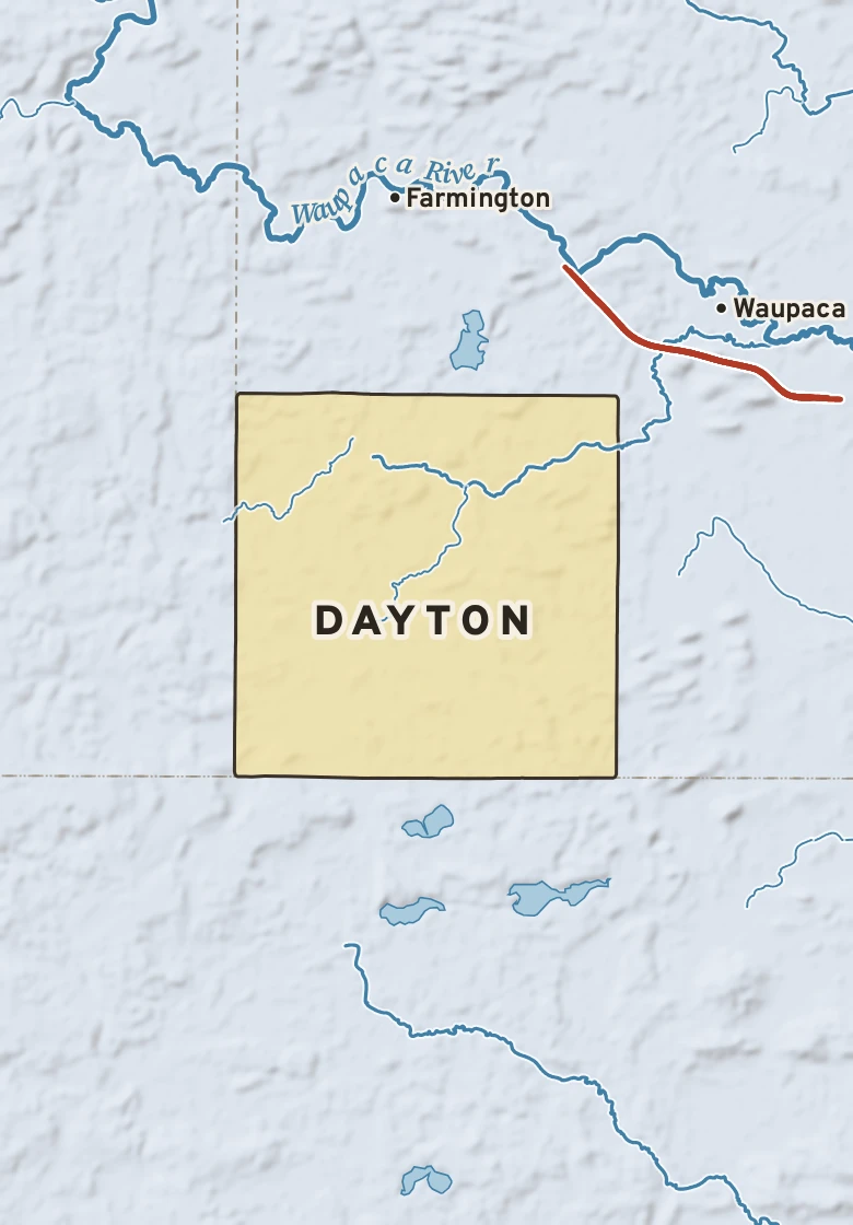 Atlas plate of Dayton, Wisconsin.