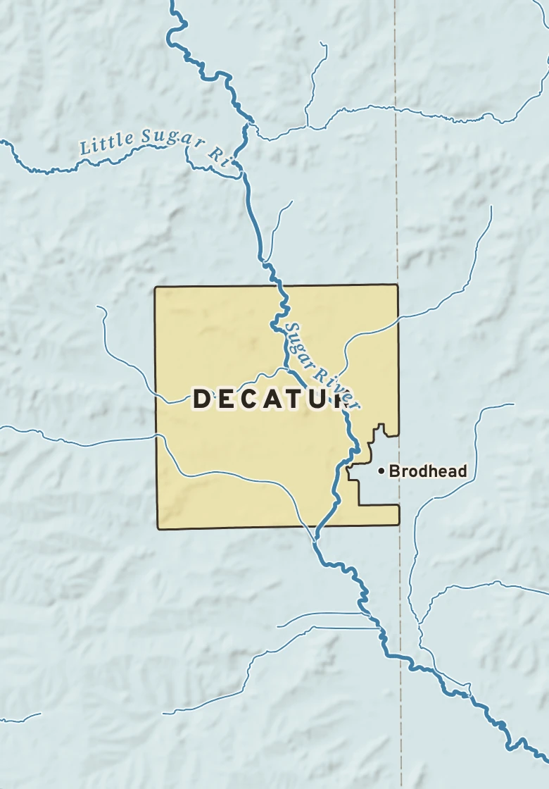 Atlas plate of Decatur, Wisconsin.