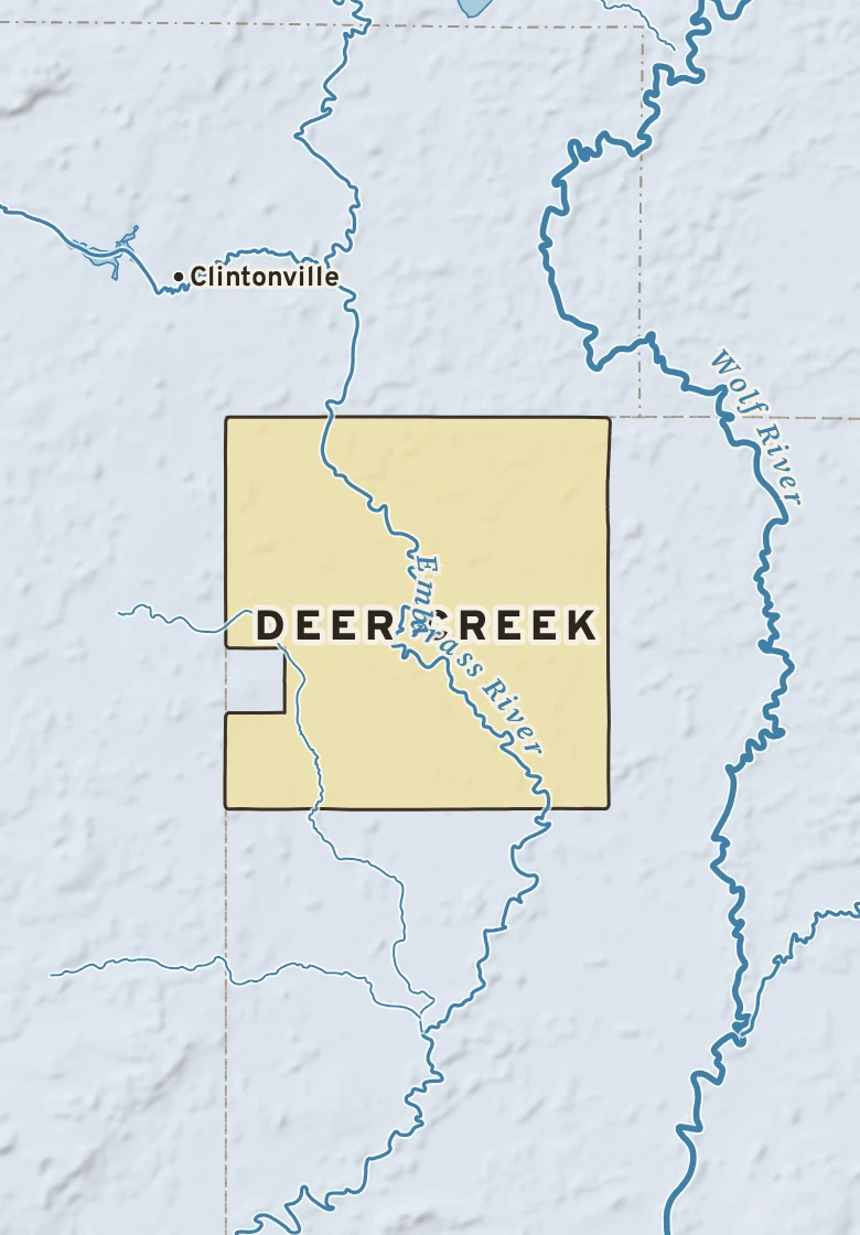 Atlas plate of Deer Creek, Wisconsin.
