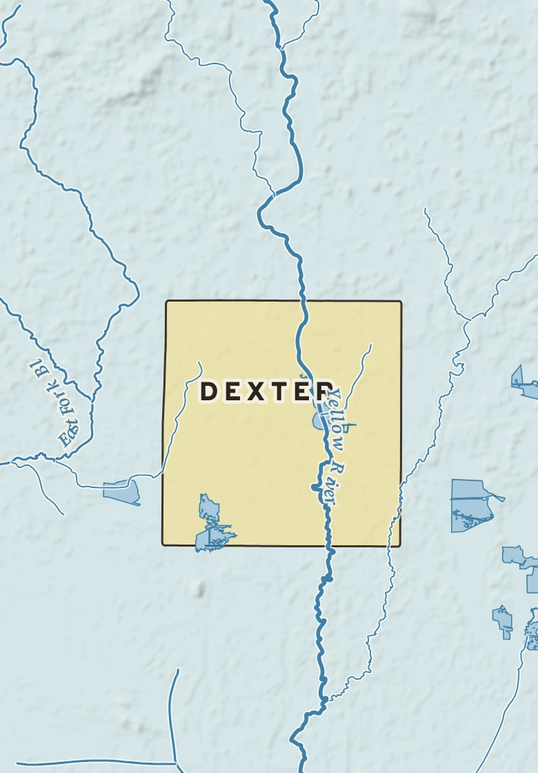 Atlas plate of Dexter, Wisconsin.