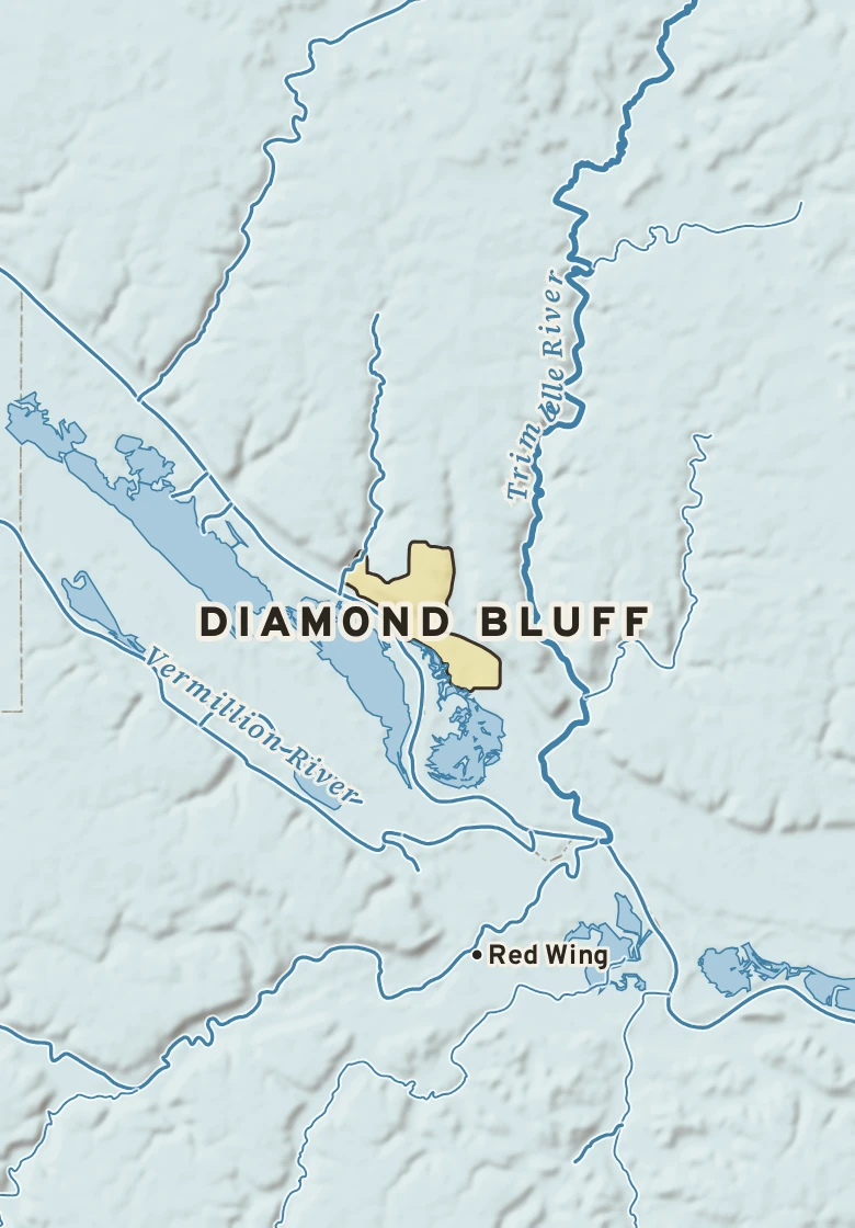 Atlas plate of Diamond Bluff, Wisconsin.