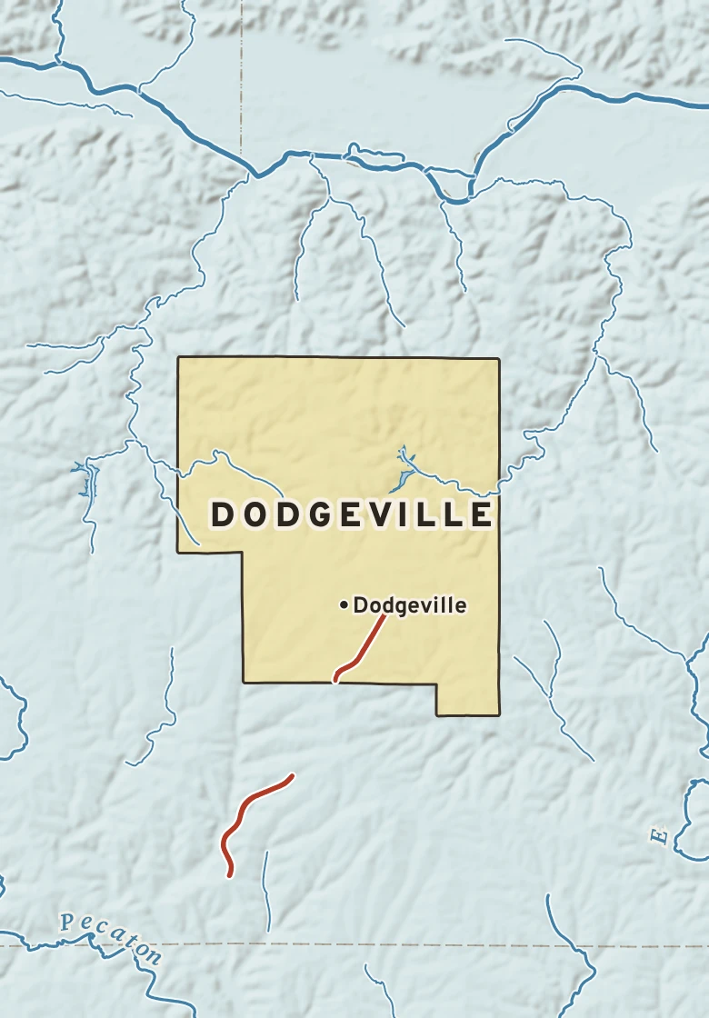 Atlas plate of Dodgeville, Wisconsin.
