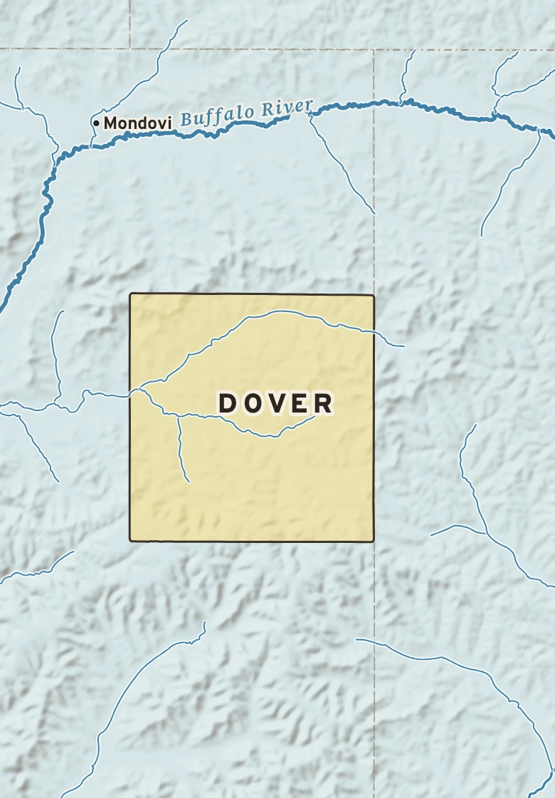 Atlas plate of Dover, Wisconsin.