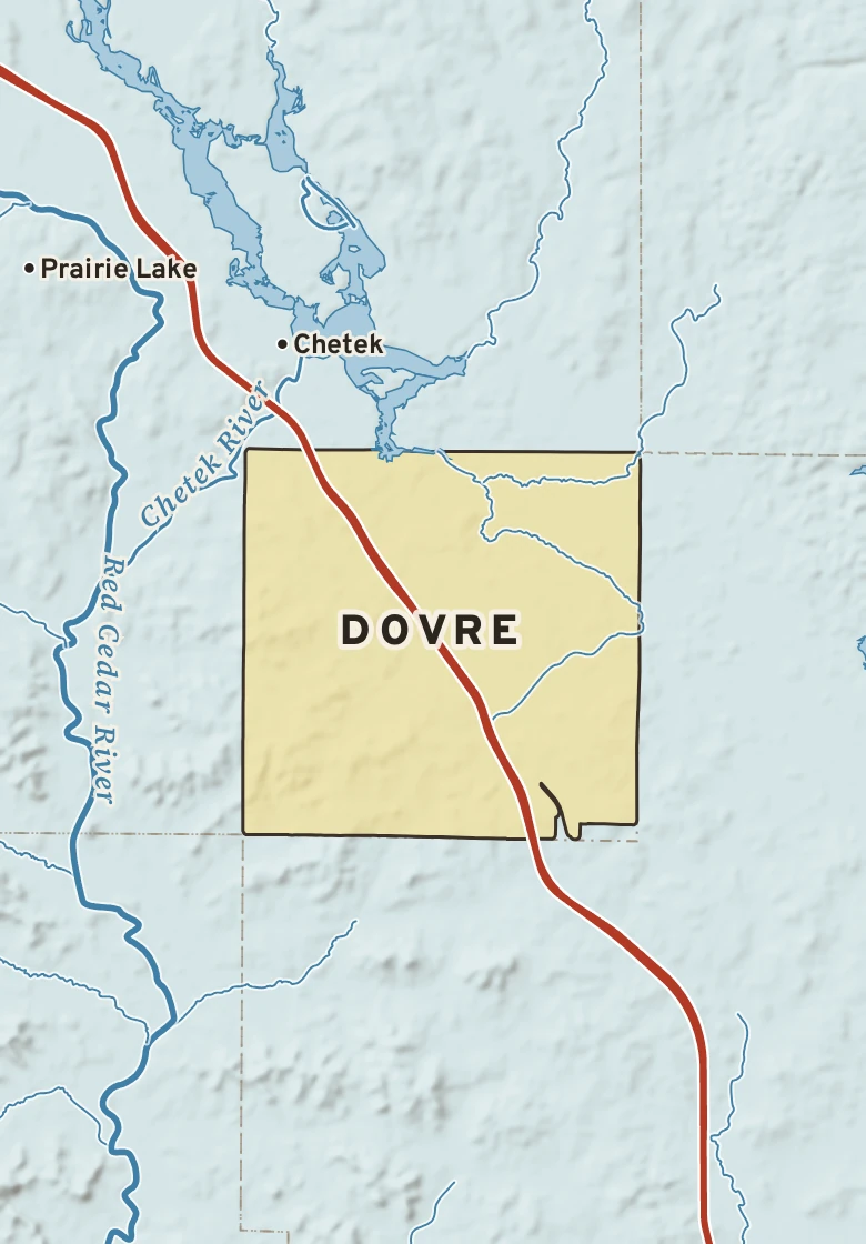 Atlas plate of Dovre, Wisconsin.