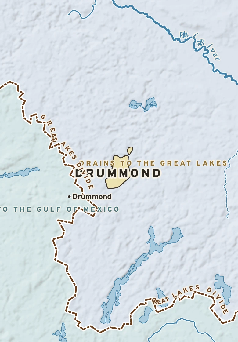 Atlas plate of Drummond, Wisconsin.