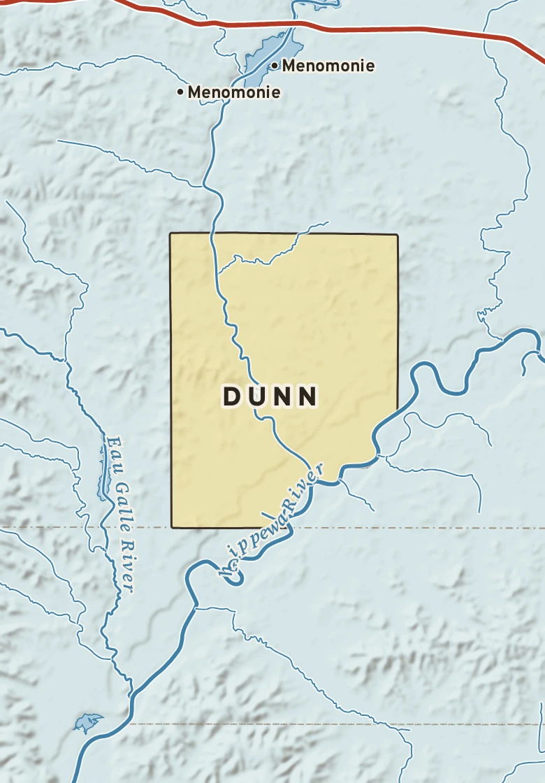Atlas plate of Dunn, Wisconsin.