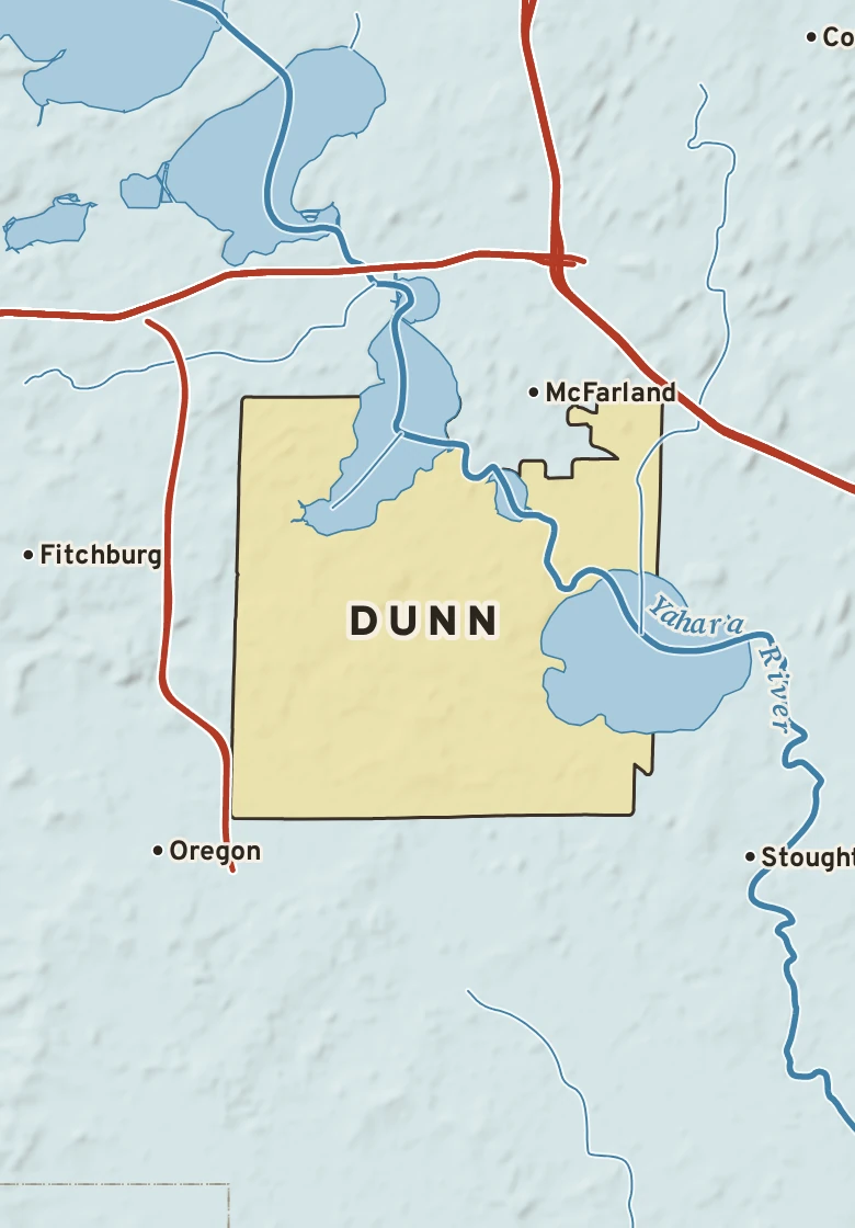 Atlas plate of Dunn, Wisconsin.