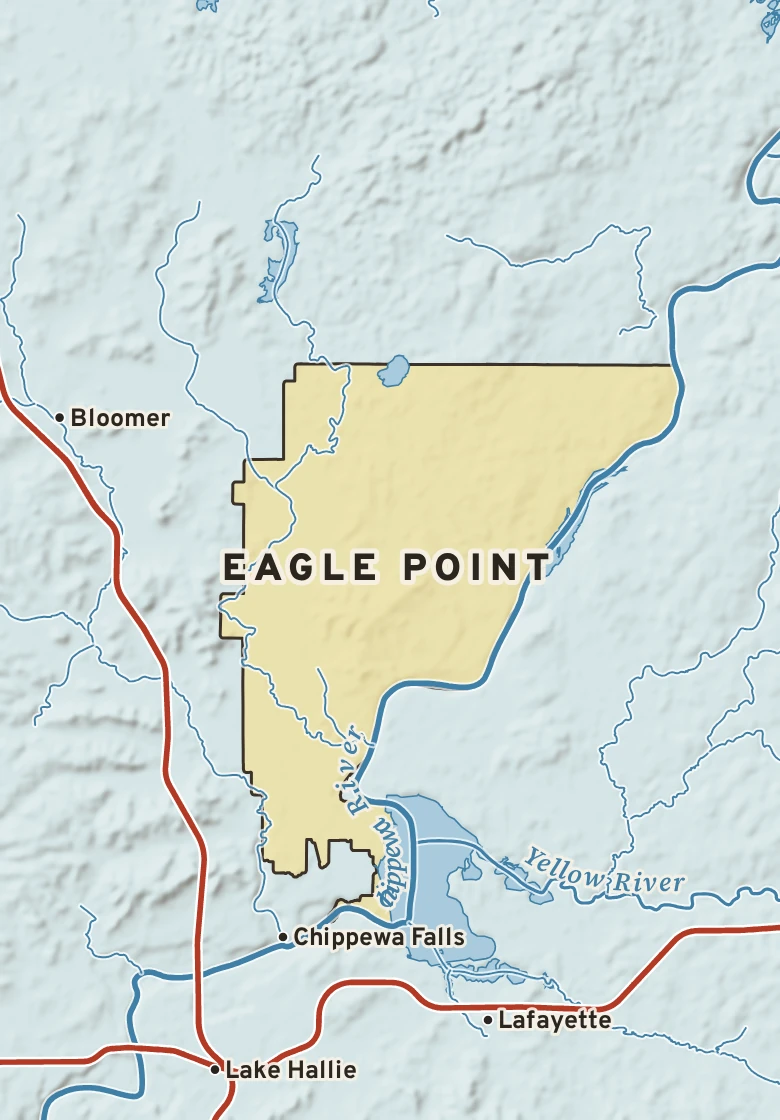 Atlas plate of Eagle Point, Wisconsin.