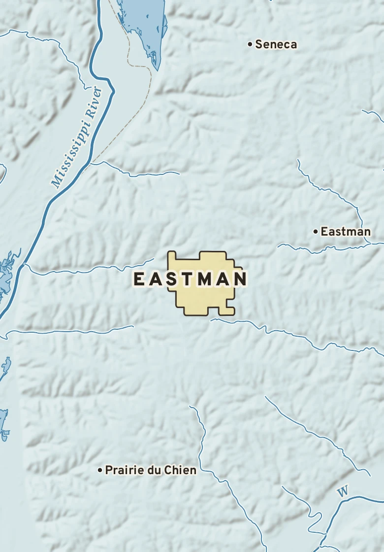 Atlas plate of Eastman, Wisconsin.