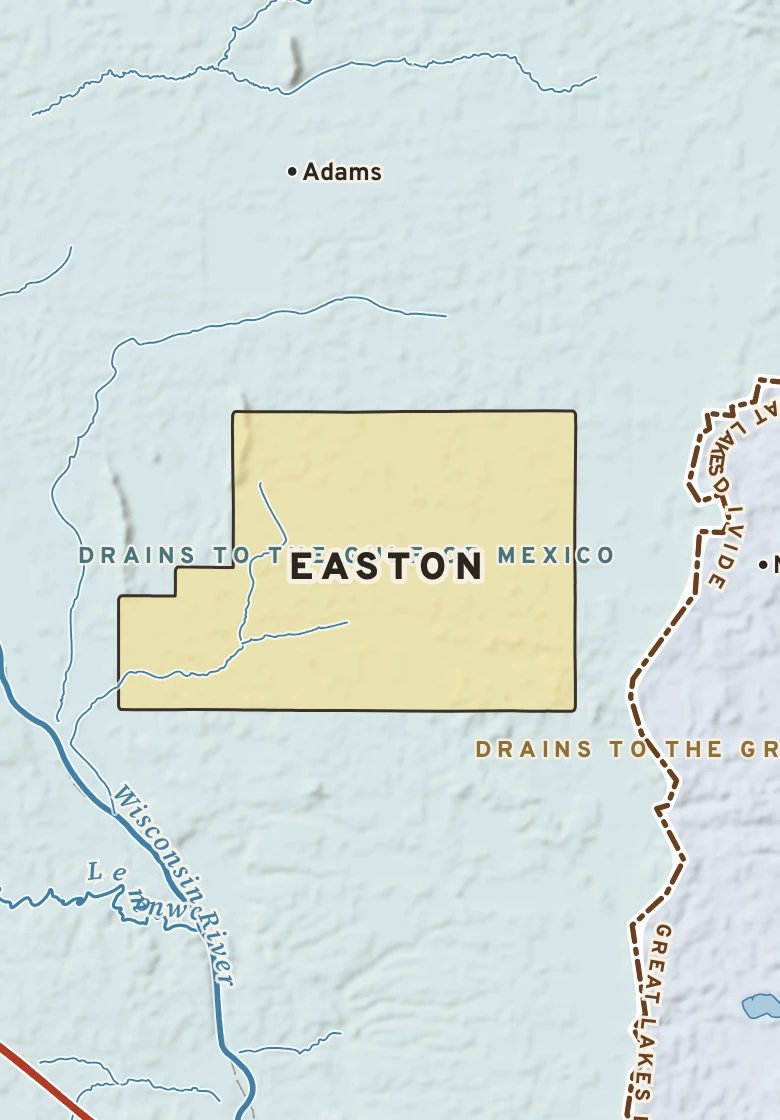 Atlas plate of Easton, Wisconsin.