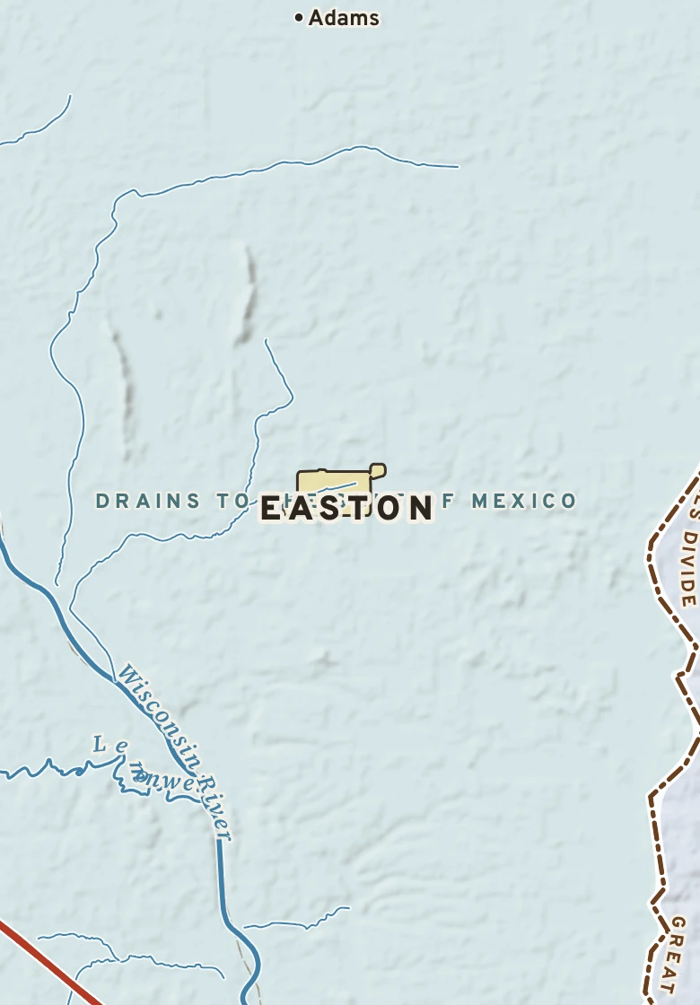 Atlas plate of Easton, Wisconsin.