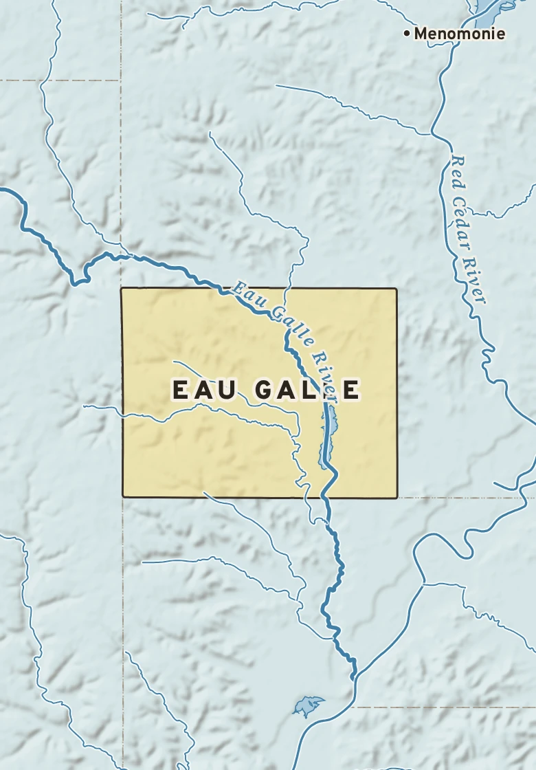 Atlas plate of Eau Galle, Wisconsin.