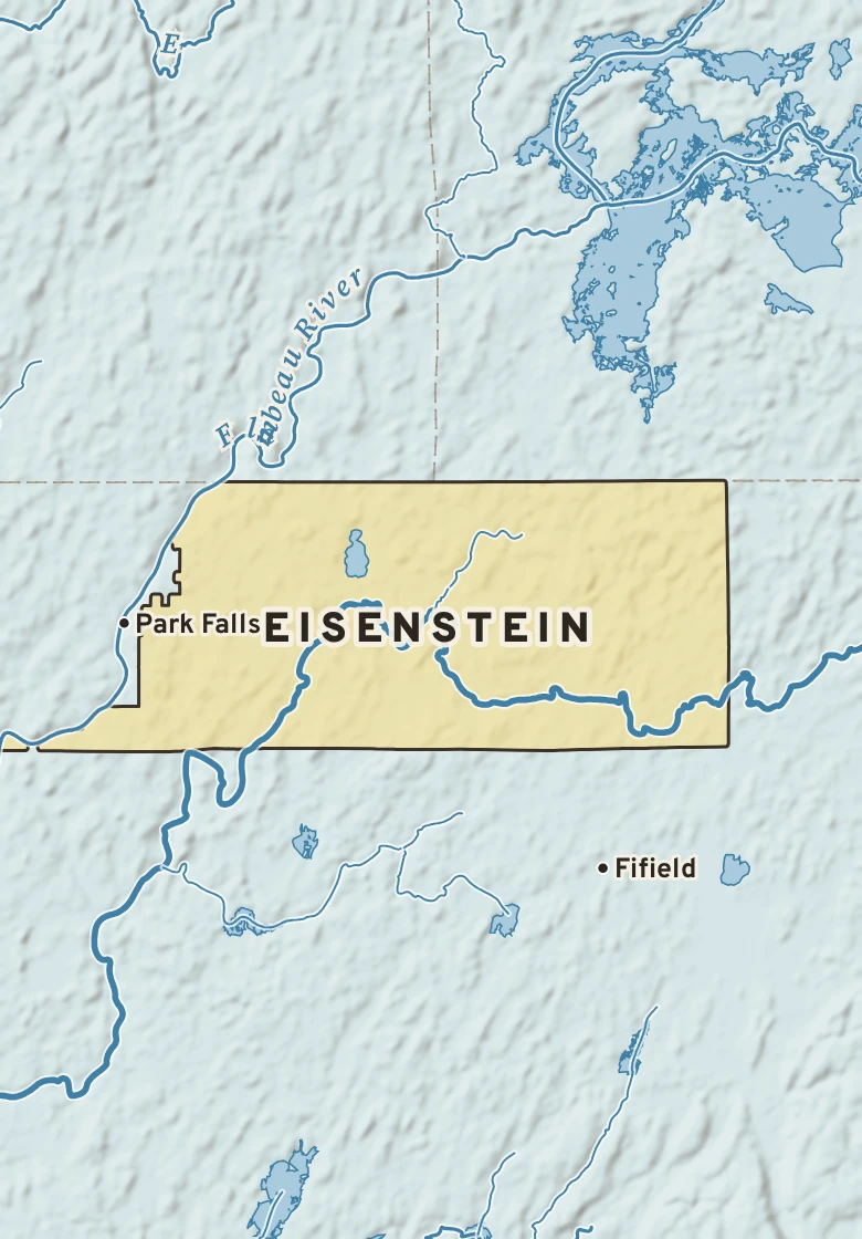 Atlas plate of Eisenstein, Wisconsin.