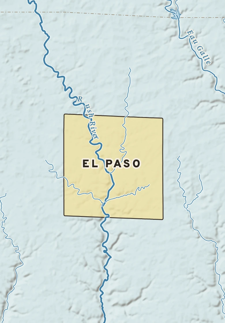 Atlas plate of El Paso, Wisconsin.