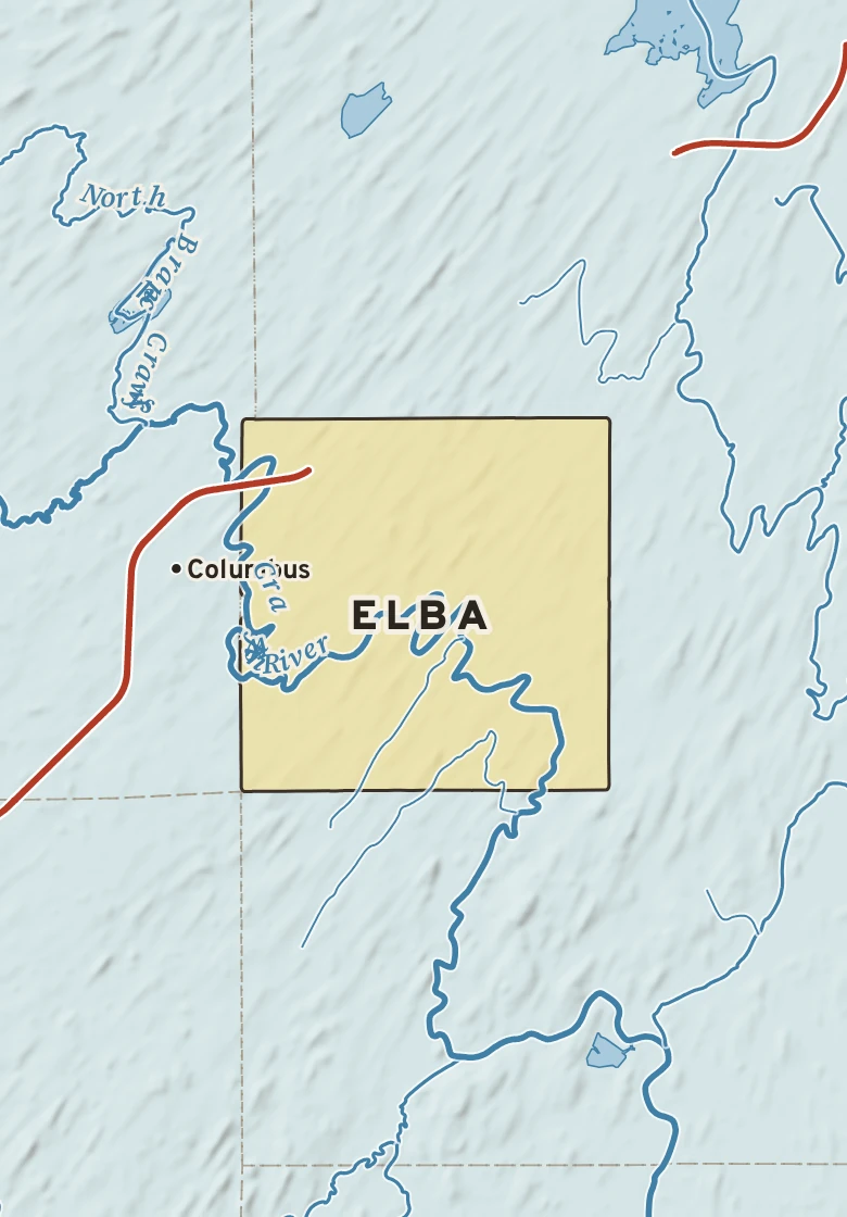 Atlas plate of Elba, Wisconsin.