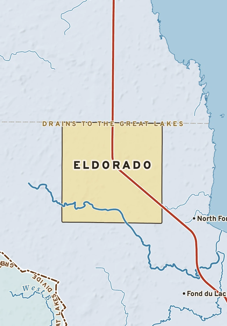 Atlas plate of Eldorado, Wisconsin.
