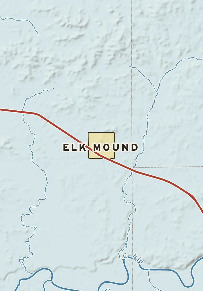 Atlas plate of Elk Mound, Wisconsin.