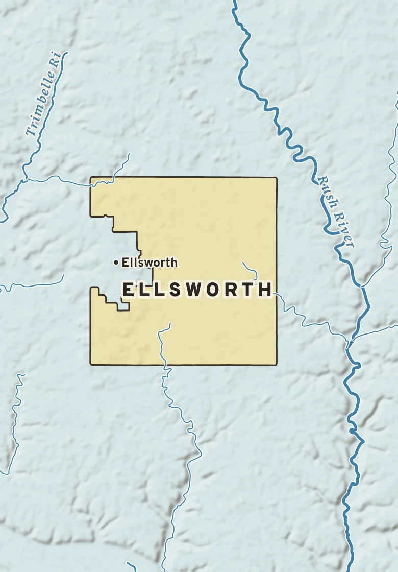Atlas plate of Ellsworth, Wisconsin.