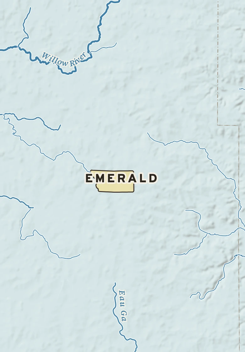 Atlas plate of Emerald, Wisconsin.