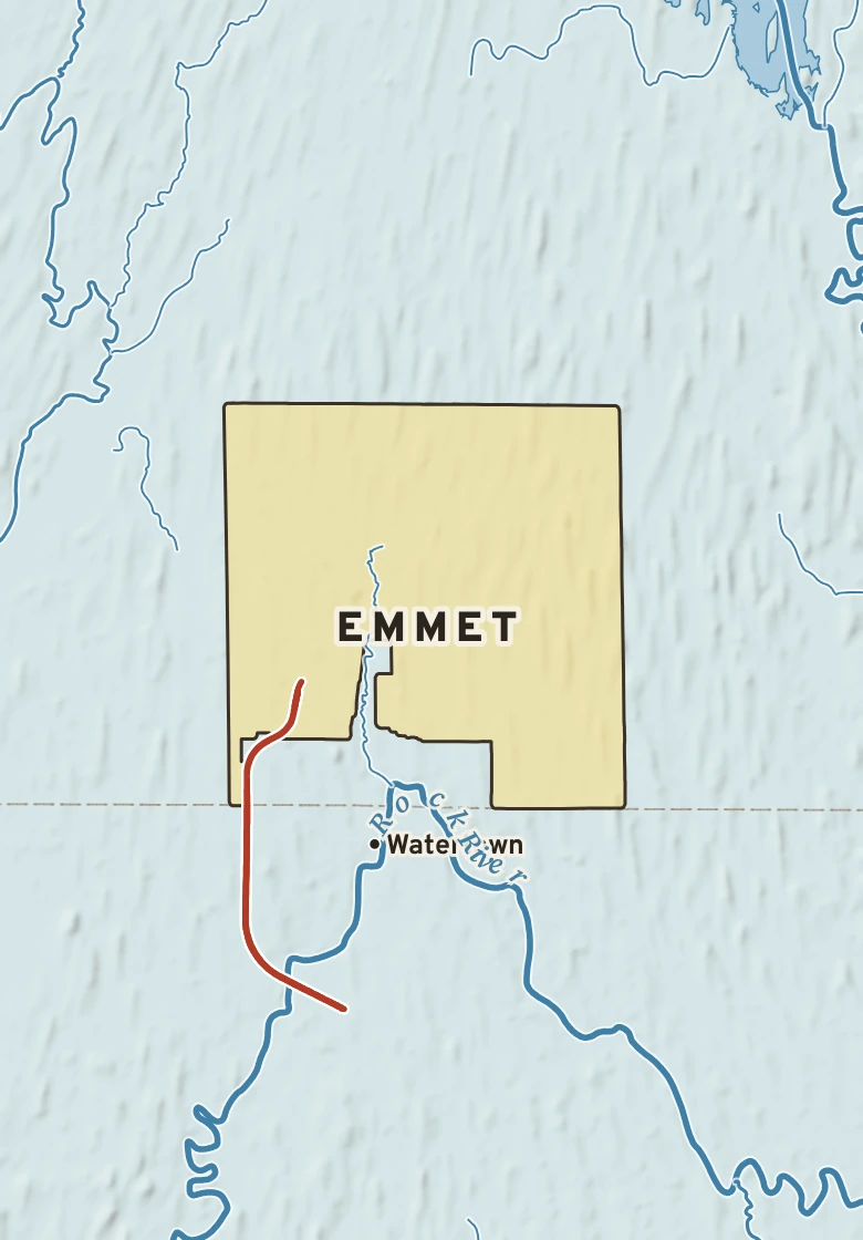 Atlas plate of Emmet, Wisconsin.
