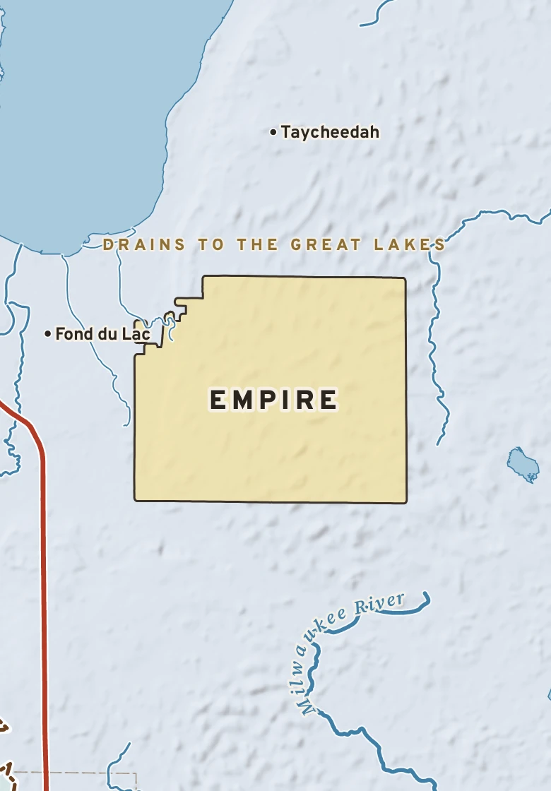 Atlas plate of Empire, Wisconsin.