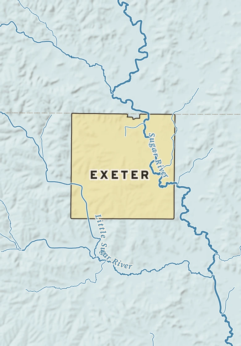 Atlas plate of Exeter, Wisconsin.