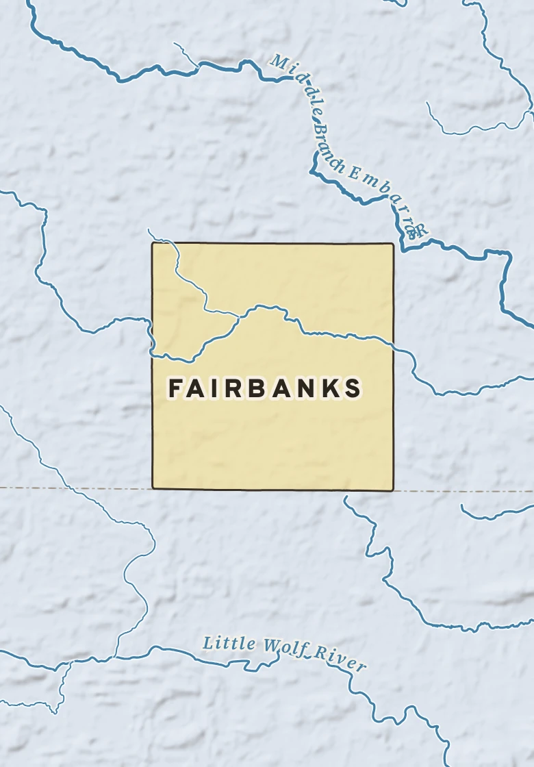 Atlas plate of Fairbanks, Wisconsin.