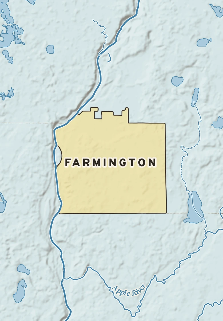 Atlas plate of Farmington, Wisconsin.