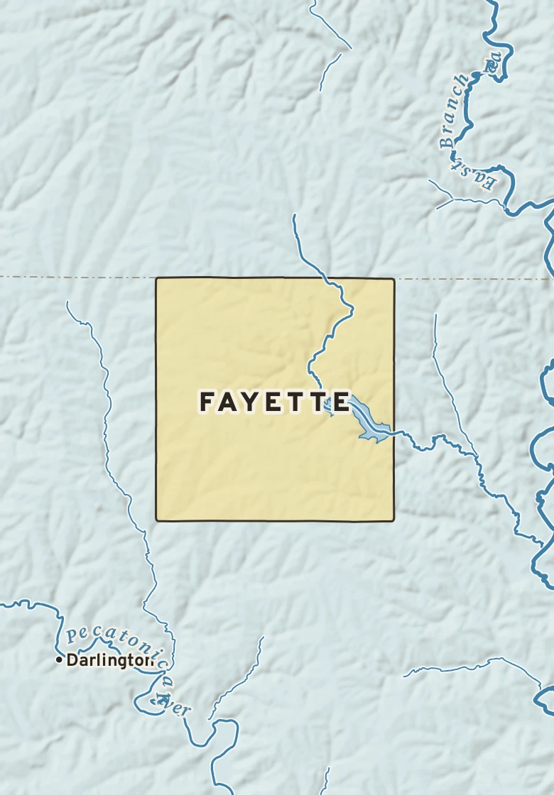 Atlas plate of Fayette, Wisconsin.