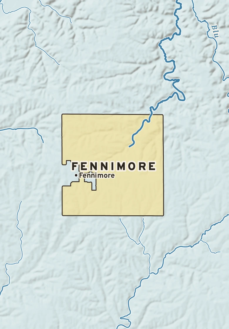 Atlas plate of Fennimore, Wisconsin.