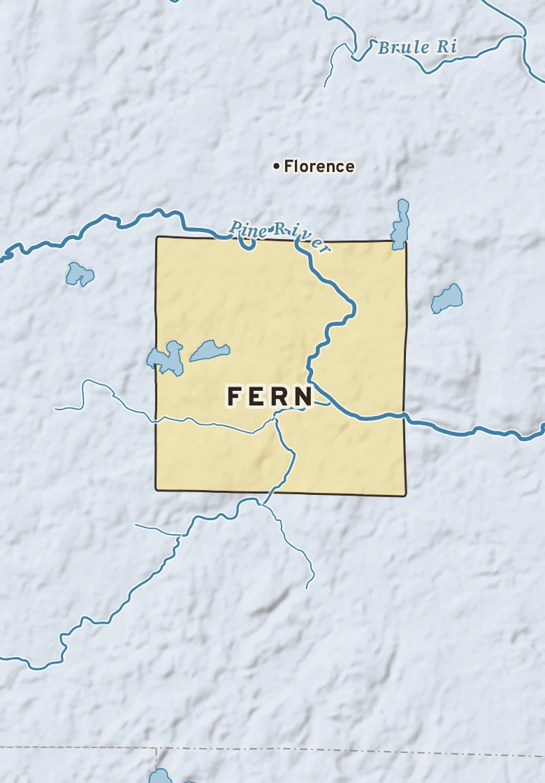 Atlas plate of Fern, Wisconsin.