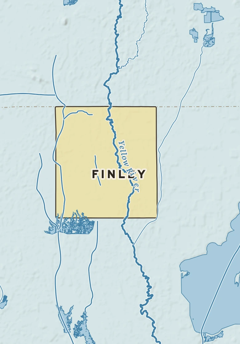 Atlas plate of Finley, Wisconsin.